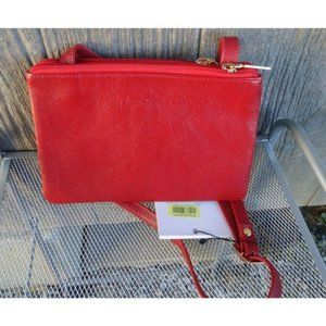 To die For Kelly Tooke Marion Double Compartment Crossbody Bag Pebbled N…